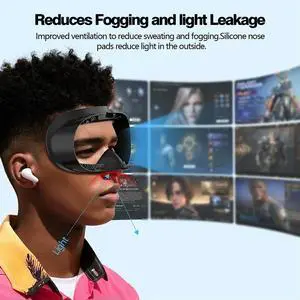 Soft PU Face Cushion Pad Replacement Sweat-Proof Anti-Leakage Nose Pad PU Foam Face Cover for Quest 3S VR Accessories