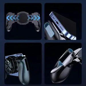 Mobile Gaming Controller with Cooling Fan Type-C Phone Controller Joystick Mobile Joystick Controller for Android iOS Switch PC