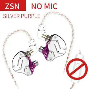 KZ-ZSN l Headphones Hybrid Technology 1BA+1DD HIFI Bass Earbuds Headset