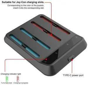 Controller Charger 4 in 1 Magnetic Controller Charger Stand Station Magnetic Charger Station for Nintendo Switch2