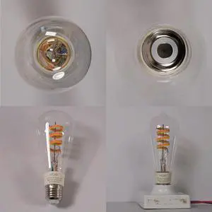 Tuya Color Changing Bulbs 16 Million RGB Color Edison Bulb ST64 Work with Alexa/Google Home 350LM APP Control
