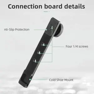 Phone Holder Fixed Bracket for Osmo Pocket 3 Expansion Accessories Phone Clip Clamp with 1/4inch Screw & Cold Shoe