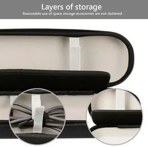 EVA Portable Travel Bag Anti-Scratch Hard Case Dust-Proof Zipper Bags for Airstrait HT01 Hair Straightener