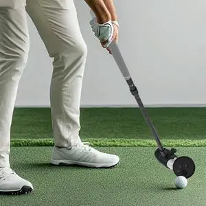 VR Golf Club Golf Club Attachment 80 Degree Keep Tracking Realistic VR Golf Simulator Handle for Quest 3S/Quest 3/Quest 2