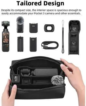 Carrying Case Portable Case with Shoulder Strap Protective Bag for Osmo Pocket 3 Camera Accessories