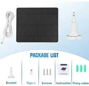 12W USB Solar Panel IP65 Waterproof Camera Solar Panel Charger Outdoor Solar Cells Charger for Small Home Light System