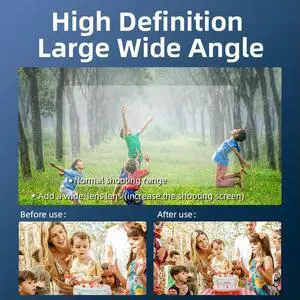Magnetic Wide Angle Lens Aluminum Alloy Optical Glass Gimbal Camera Lens Extend FOV To 112° Wide-Angle Lens for Osmo Pocket 3