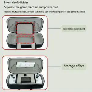 EVA Travel Handbags Anti-Drop Game Console Protection Bag Shockproof Replacement with Inner Partition for Rog Ally