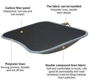 Laptop Lap Desk with Handle Portable Laptop Desk Multifunctional Laptop Desk for 13-15Inch Laptops