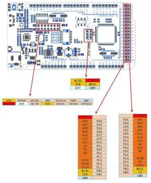 Mega R3 ATmega2560+ESP8266 USB-TTL CH340 R3 ATmega2560 ESP8266 32M Memory for Mega NodeMCU for WeMos MEGA 2560