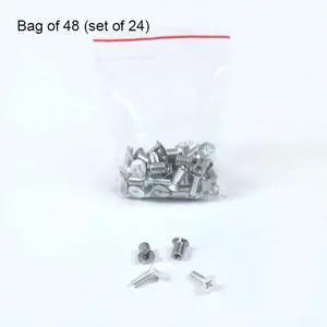 24Pcs l Screws Fasteners Kit Stainless Steel NAB Hub Take Up Reel Screw Set Universal for 3M for AMPEX for TEAC for RMGI