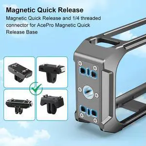 Protective Frame Aluminum Alloy Protective Case Magnetic Quick Release Expansion Bracket for X5 Camera Accessories