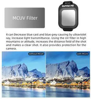 ND Filters Set ND8 ND16 ND32 ND64 MCUV CPL Lens Filters Kit Camera Filters Set for Flip Accessories