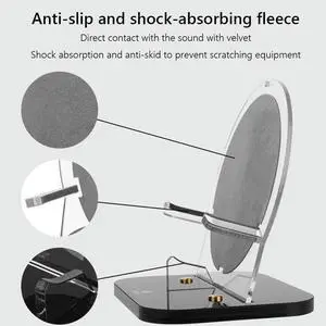 Acrylic Speaker Mount Screw Fixation Speaker Box Rack Anti-slip with Cushion Pad Accessories for Beosound A1/A1 2nd