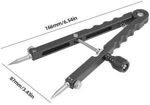 Lens Repairing Spanner Wrench 16-100mm Opening with 3 Types Tips V Style Lens Opener for Diameter 37mm-86mm DSLR Camera Lenses