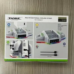RGB Cooling Stand Dual Controller Charger Station Dock Cooling Fan & Charging Stand for Xbox Series X Console & Controller