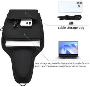 Portable Carrying Case Anti-Scratch Shoulder Bag Backpack with Accessory Pockets Guitar Bag for PDP Riffmaster Guitar Controller