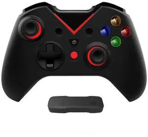 Wireless Controller Dual Vibration 2.4G Gamepad Six Axis with Turbo Function Gaming Accessories for Xbox One PC 10/8/7