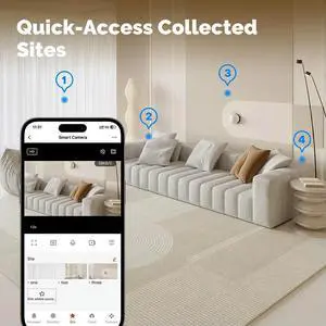 IP Security Camera Infrared Night Vision 4MP HD Wireless CCTV Home Indoor Monitor Motion Detection Wireless Security Camera