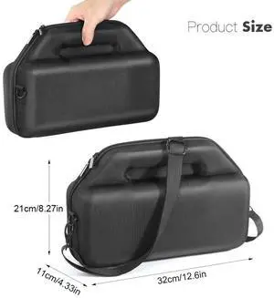 EVA Hard Carrying Case Waterproof Speaker Case with Adjustable Shoulder Strap Protective Case for Anker Soundcore Boom 2 Speaker