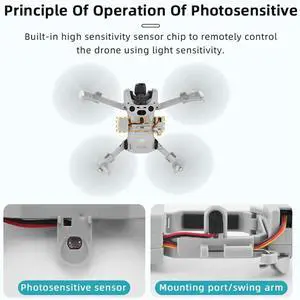 For Mini 4 Pro Drone Airdrop Thrower System Payload Delivery Thrower Air Dropper Device for Fishing and Casting Farther