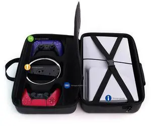 Hard Carrying Case for Slim Hard Shell Carry Case Travel Bag Travel Carrying Bag for 5 Slim Disc/Digital Edition