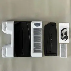 Vertical Cooling Station Stand for Pro/Slim/Console Charging Station Dock Vertical Cooler System Game Disk Organizer