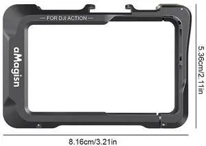 Protective Frame Quick Release with Lens Cover Camera Cage l Cage Protective Frame Housing Cage for Action 5 Pro/4/3