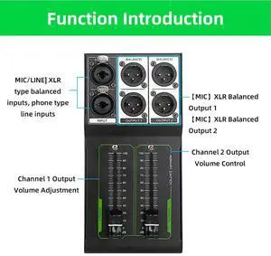 Passive Volume Controller l Music Volumes Controller Plug Play Passive Volume Control Stereo Input and Output Without Power