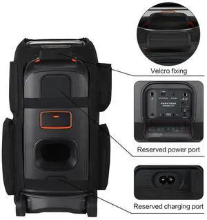 Carrying Cover Case Multifunctional Mesh Slip Cover Scratch Resistant Speaker Protective Case for JBL PartyBox Stage 320 Speaker