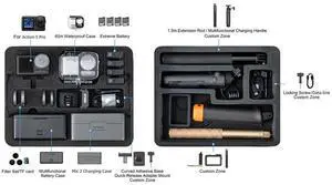 Hard Carrying Case Waterproof Portable Case Shockproof Box Secure Case for Action 5 Pro Camera Accessories