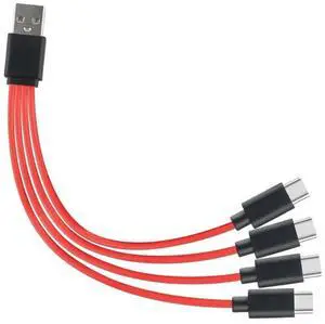 4 in 1 Convert Type-C USB Splitter Cable 4 Port Fast-Charging Adapter for Hard Drive Disk Phone Charger Cord Connector