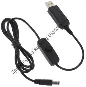 USB Power Boost Line DC 5V to 12V Voltage Step UP Module USB Converter Adapter Cable 2.1x5.5mm Plug with ON OFF Switch