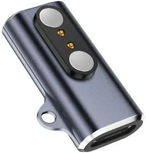 Universal Type C to 2 Pin Charger for Watches Bone Conduction Headphones 2.8mm Contact Spacing Charging Adapter