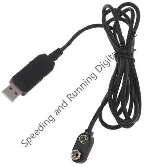 Portable 9V Eliminators USB Cable 5V Boost to 9V Voltage Converter Step-up Volt Replace 6F22 9V Power Cable