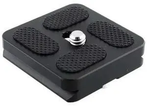 DSLR Camera Ball Head Tripod Adapter Mount Quick Shot Clip Plate 1/4inch Screws D-Rings Quick Release Plate PU40