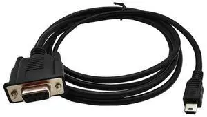 1.8m Mini USB Male to RS232 DB9 9 Pin Female Adapter Entension Leads Cable Connector DB9 9pin To Mini USB 5pin