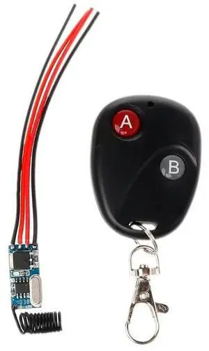 Relay Wireless Switch Remote Control DC3V 3.7V 5V 6V 7V 9V 12V Mini Power LED Lamp Controller Micro Receiver Transmitter System