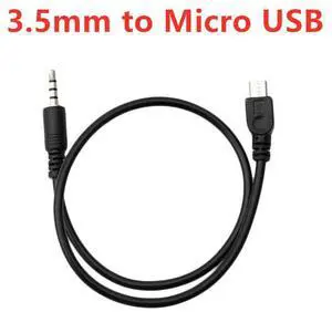 1pc Micro USB Male to Stereo 3.5mm Male Car AUX output Cable headphone audio connector adapter line 40cm 1pc Micro USB Male to Stereo 3.5mm Male Car AUX output Cable headphone audio connector adapter line 40cm