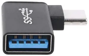 USB C to USB 3.0 Aluminum Adapter USB A 3.0 Female to 90 Degree 3.1 Type C Male Converter for phone Flash Drives