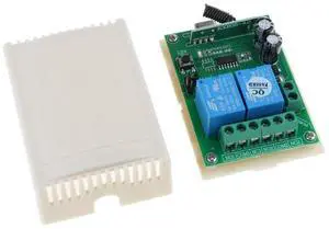 DC 12V 2 Channel RF 433MHz Wireless Remote Control Switch Relay Receiver Module