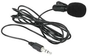 1.5m Mini Portable Lavalier Microphone Hands-free Clip-on Lapel Mic Wired 3.5mm Microphone for Phone for Laptop PC