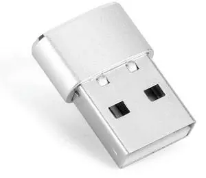 Mini Mouse Jiggler Plug and Play USB Automatic Move Cursor Keeps Awake Indicator Light Aluminum Alloy Housing for Laptop Desktop
