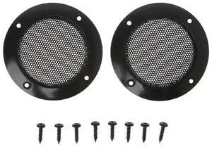 2PCS 2 Inch Black Car Speaker Grill Mesh Enclosure Net Protective Cover Speaker