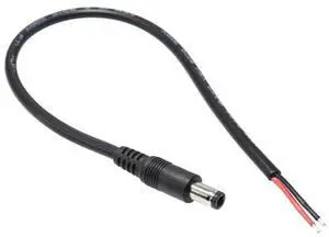DC Power Supply Cable 6.3x3.0mm to 2 Pin Cable wire Jack Charger charging Cord Extension Connector DIY for Computers Laptop