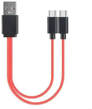 2 in 1 USB C Splitter Cable Charging USB to 2 Type C Cable For Two USB C Devices Charger Cord Mobile Phone Charge