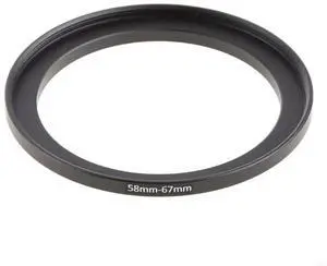 Camera Lens Filter Adapter Ring Step Up Ring l 58mm-67mm UV ND CPL Lens Hood