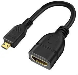 Micro HDMI-compatible Cable Male To HDMI-compatible HD Female Adapter Convertor Micro-HDMI to HDMI-compatible Extension Cable