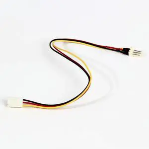 10Pcs/Lot 12V 3-Pin Male To 3-pin Female PC Fan Power Extension Cable 26cm Fan Resistor Cables for Cooling Fan