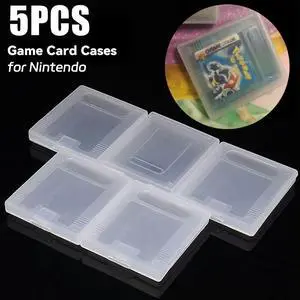 5x Game Cartridge Case Box Protective Transparent Anti Dust Cover Game Card Case for Nintendo Game Boy Color Pocket GBC GBP